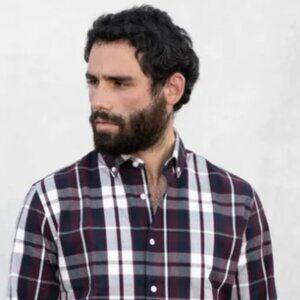 Under 5'10" Plaid Shirt Large